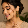 Golden Petal Jhumka
