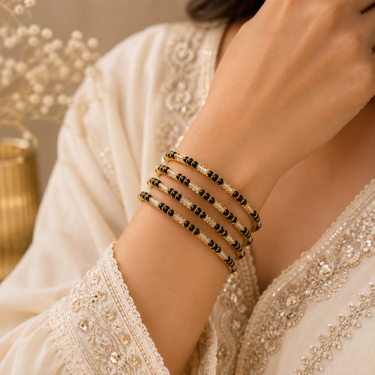 Eclipse Crystal Bangles