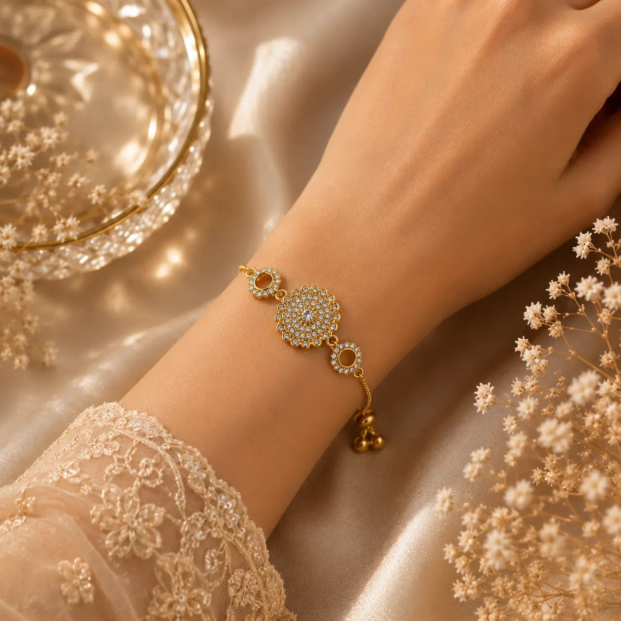 Celestial Bloom Adjustable Bracelet